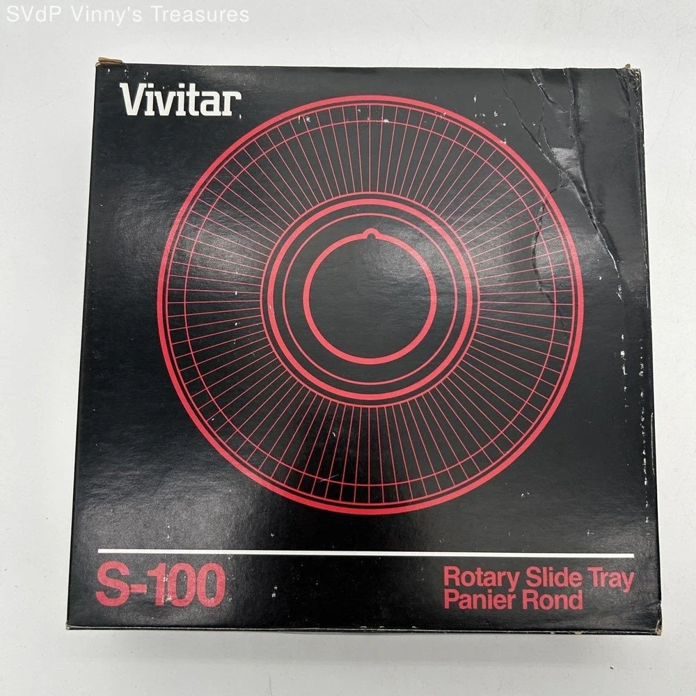 Vintage Vivitar S-100 Rotary‎ Slide Tray 100 Capacity 2x2 Slides NOS New Box